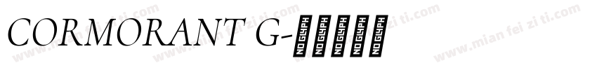 CORMORANT G字体转换